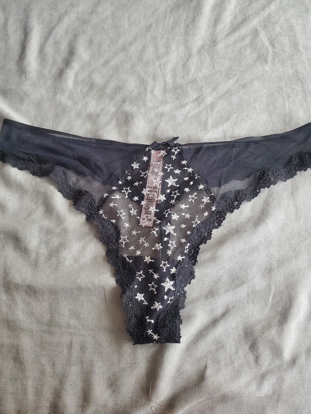 Victoria’s Secret Dream Angels Mesh Star Thong